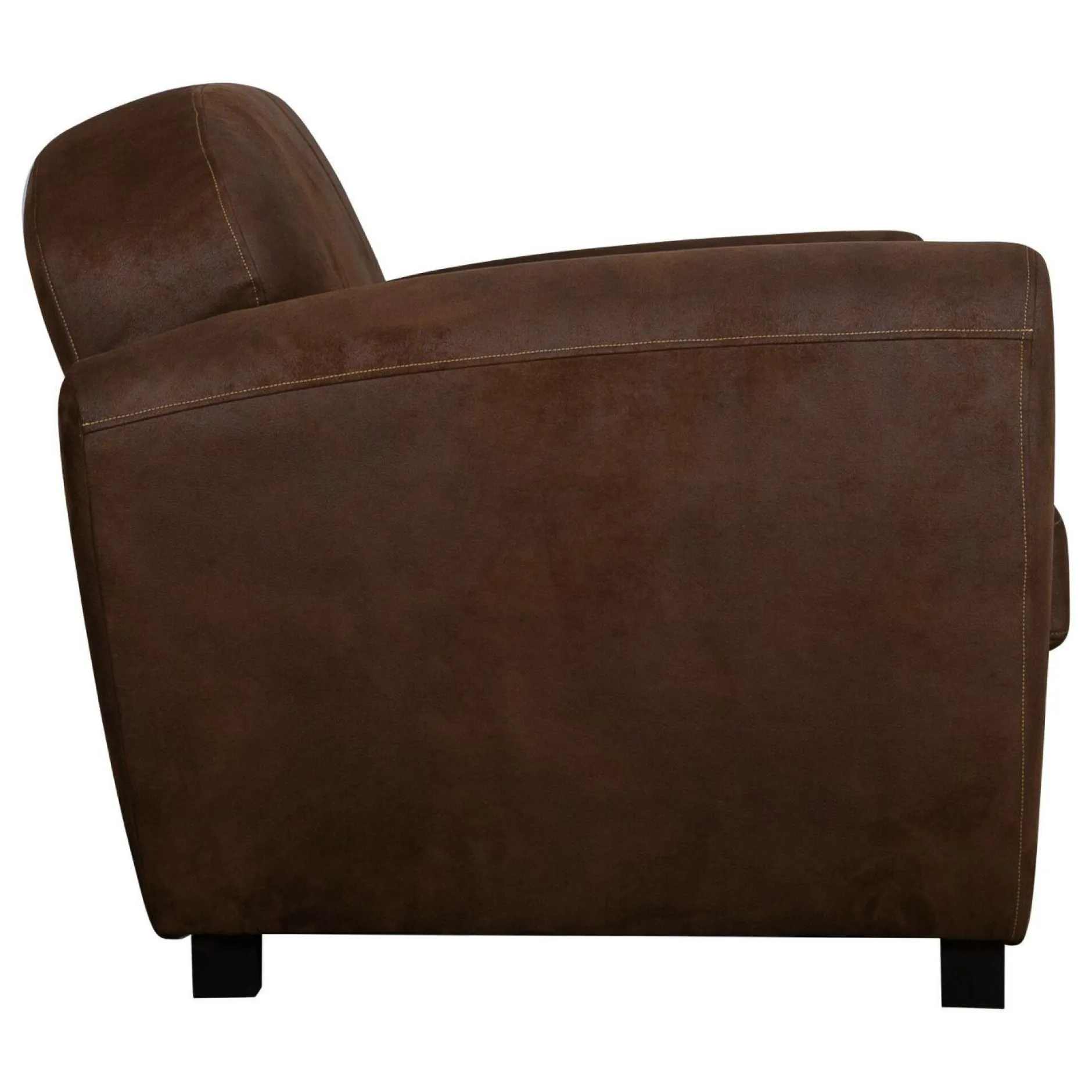 Canapés Droits|Canapés Fixes>Camif Canapé microfibre aspect cuir vieilli Owen - 2 places