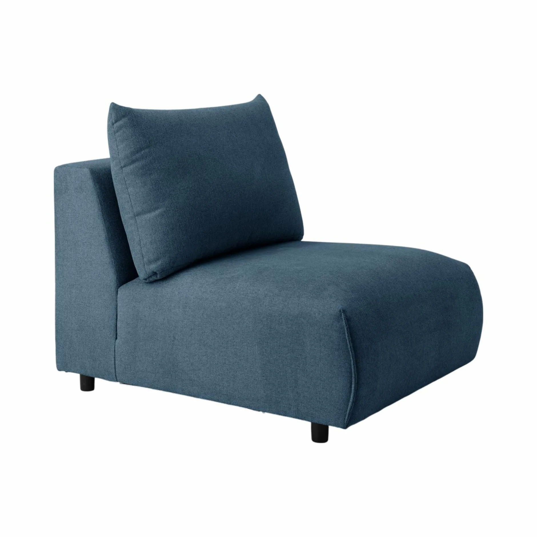 Canapés Modulables>Camif Canapé panoramique tissu Solal - - Méridienne droite Bleu