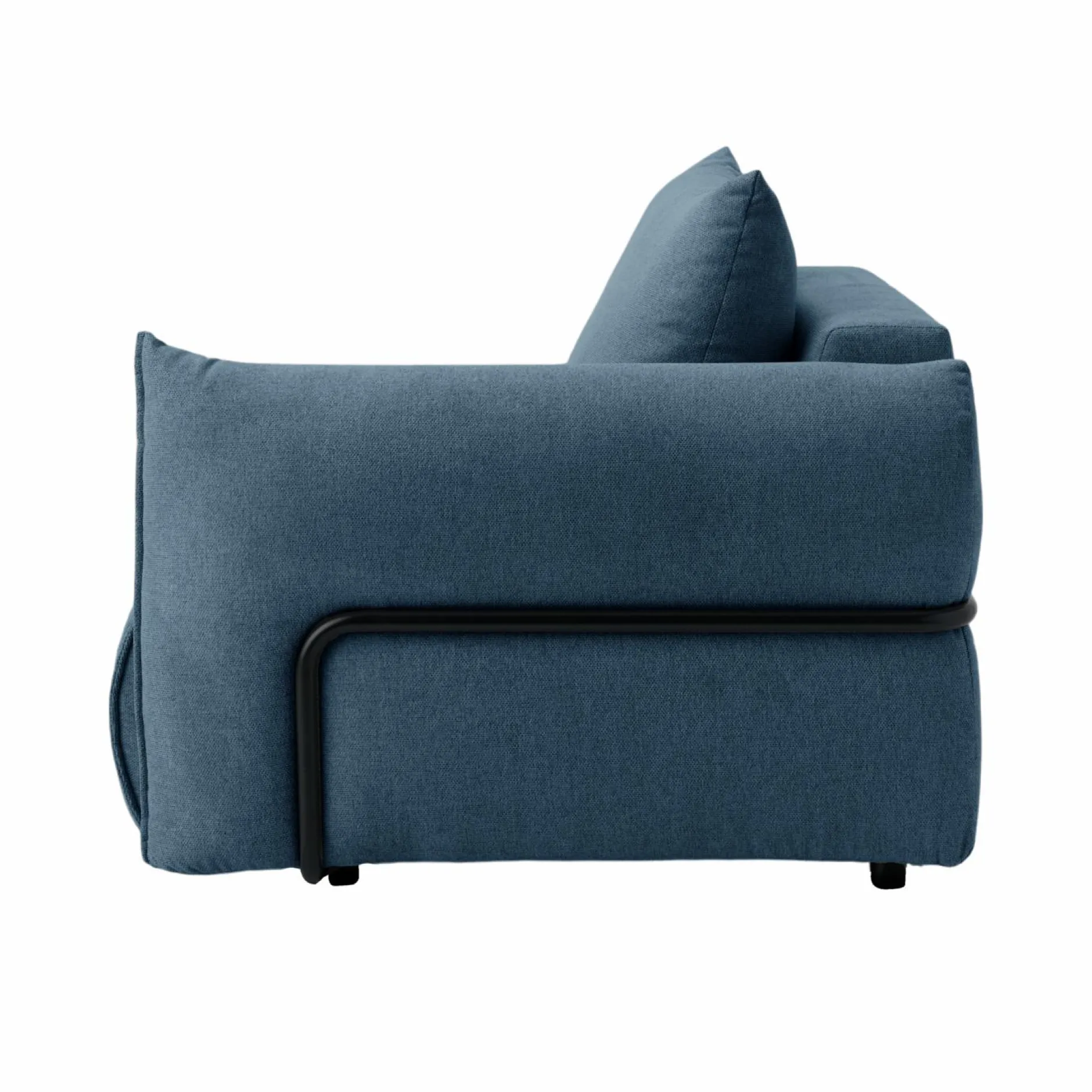 Canapés Modulables>Camif Canapé panoramique tissu Solal - - Méridienne droite Bleu