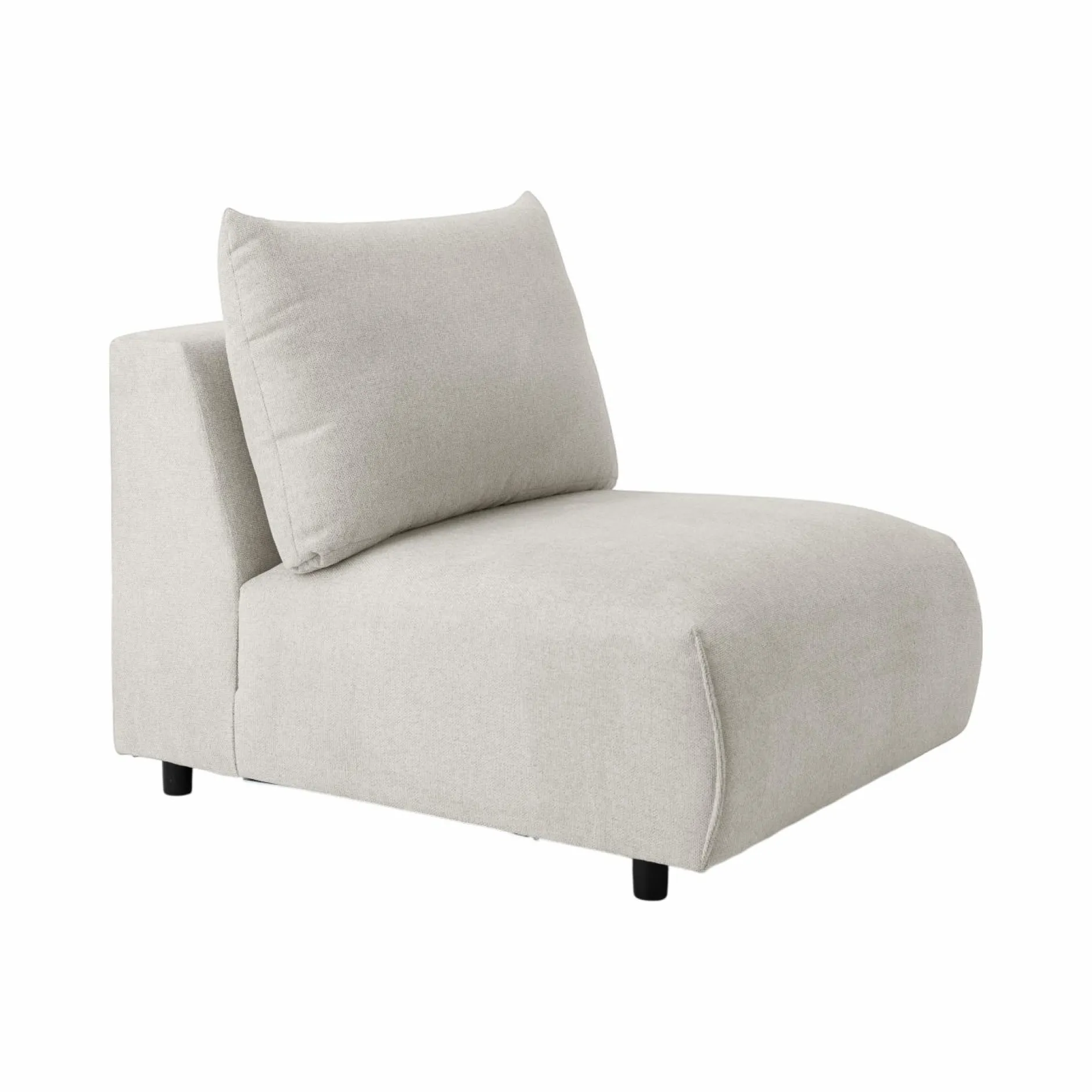 Canapés Modulables>Camif Canapé panoramique tissu Solal - - Méridienne droite Beige