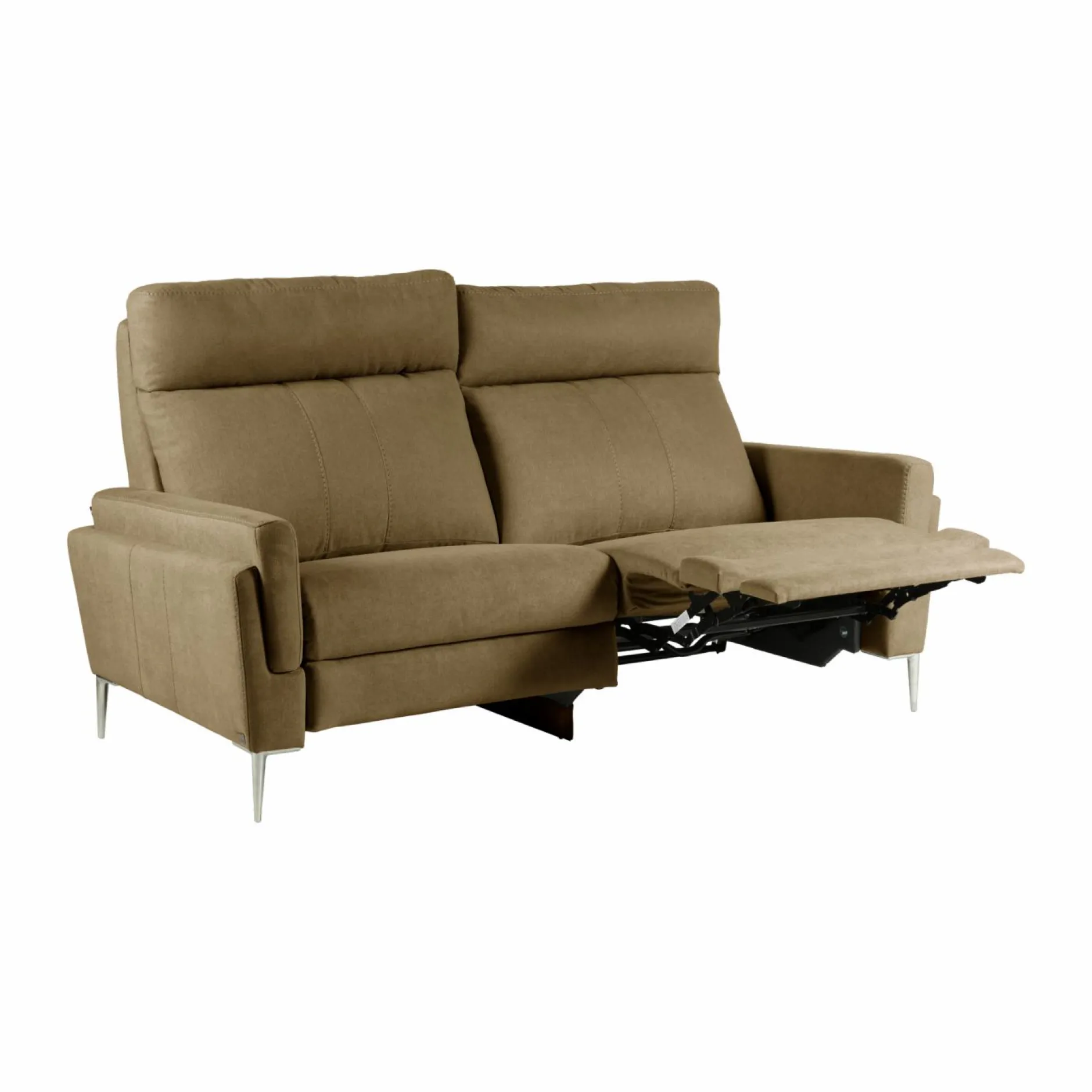 Canapés Relax>Camif Canapé relax électrique tissu Boston - - 3 places - relax à droite Kaki