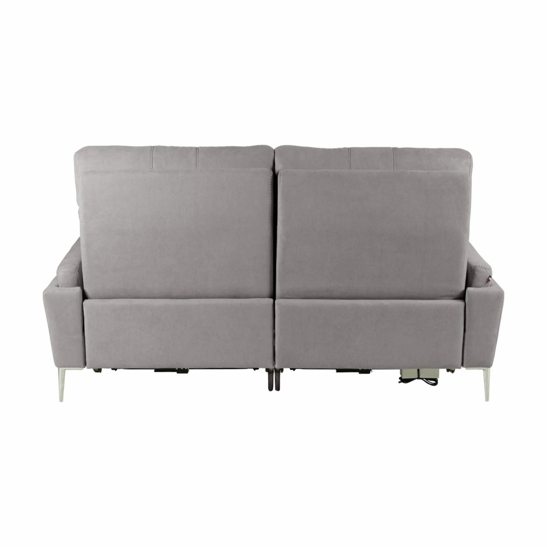 Canapés Relax>Camif Canapé relax électrique tissu Boston - - 3 places Gris Clair