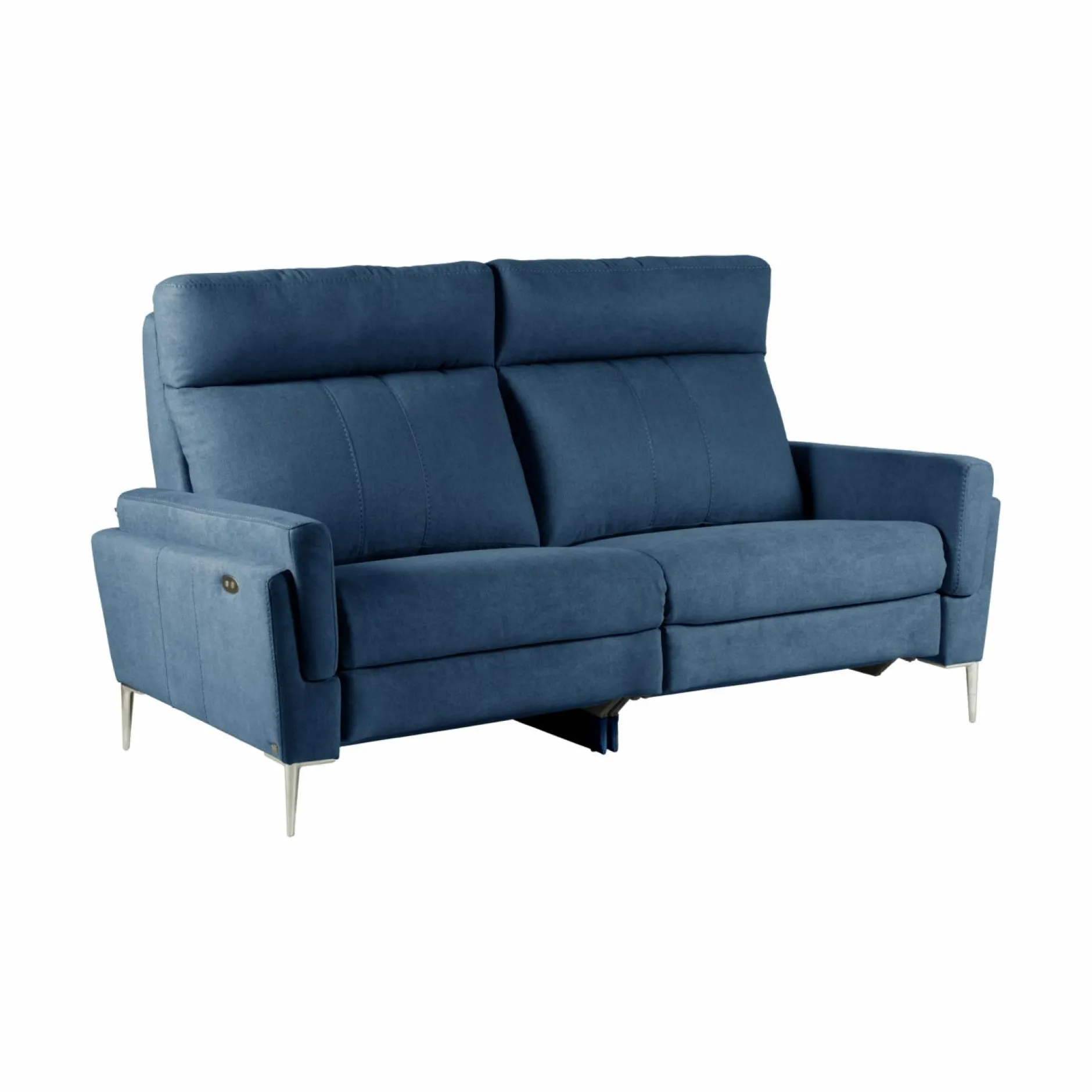 Canapés Relax>Camif Canapé relax électrique tissu Boston - - 3 places Bleu Jean