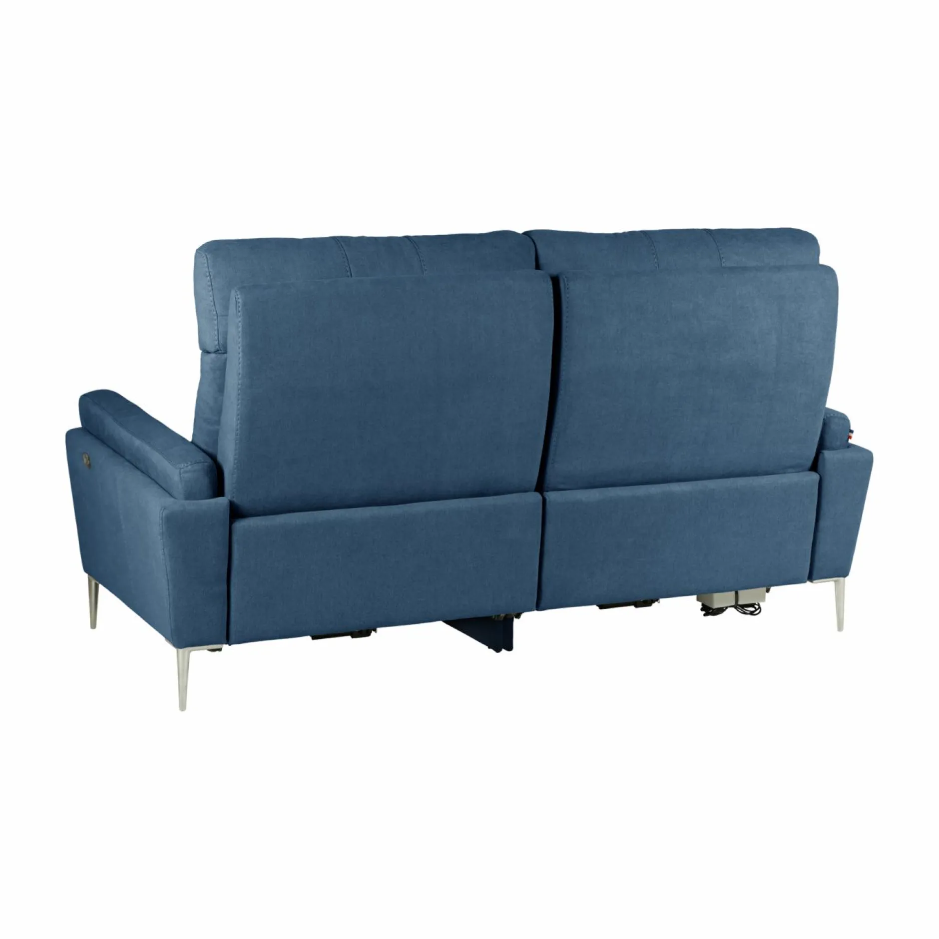 Canapés Relax>Camif Canapé relax électrique tissu Boston - - 3 places Bleu Jean