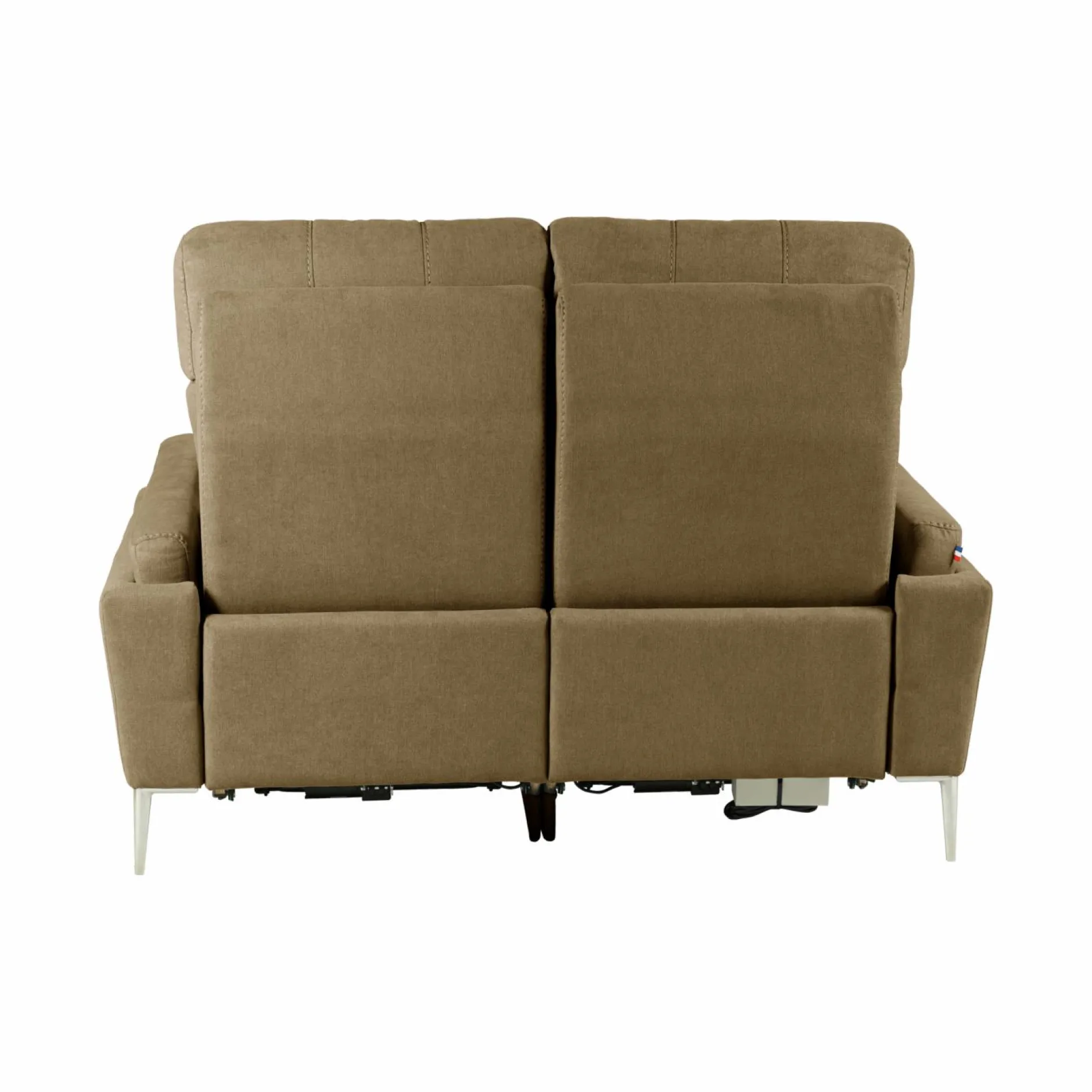 Canapés Relax>Camif Canapé relax électrique tissu Boston - - 2 places Kaki