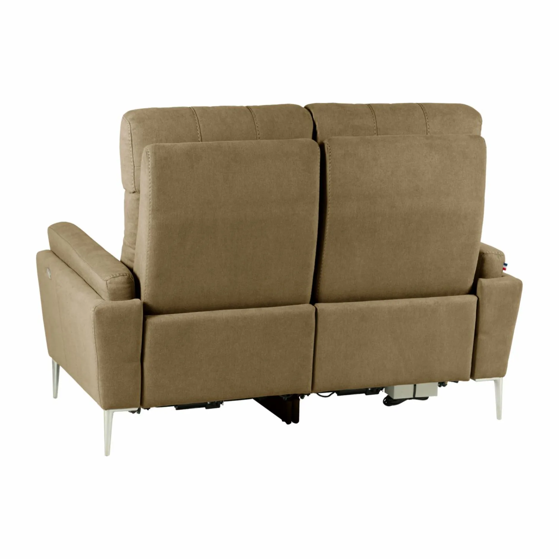 Canapés Relax>Camif Canapé relax électrique tissu Boston - - 2 places Kaki