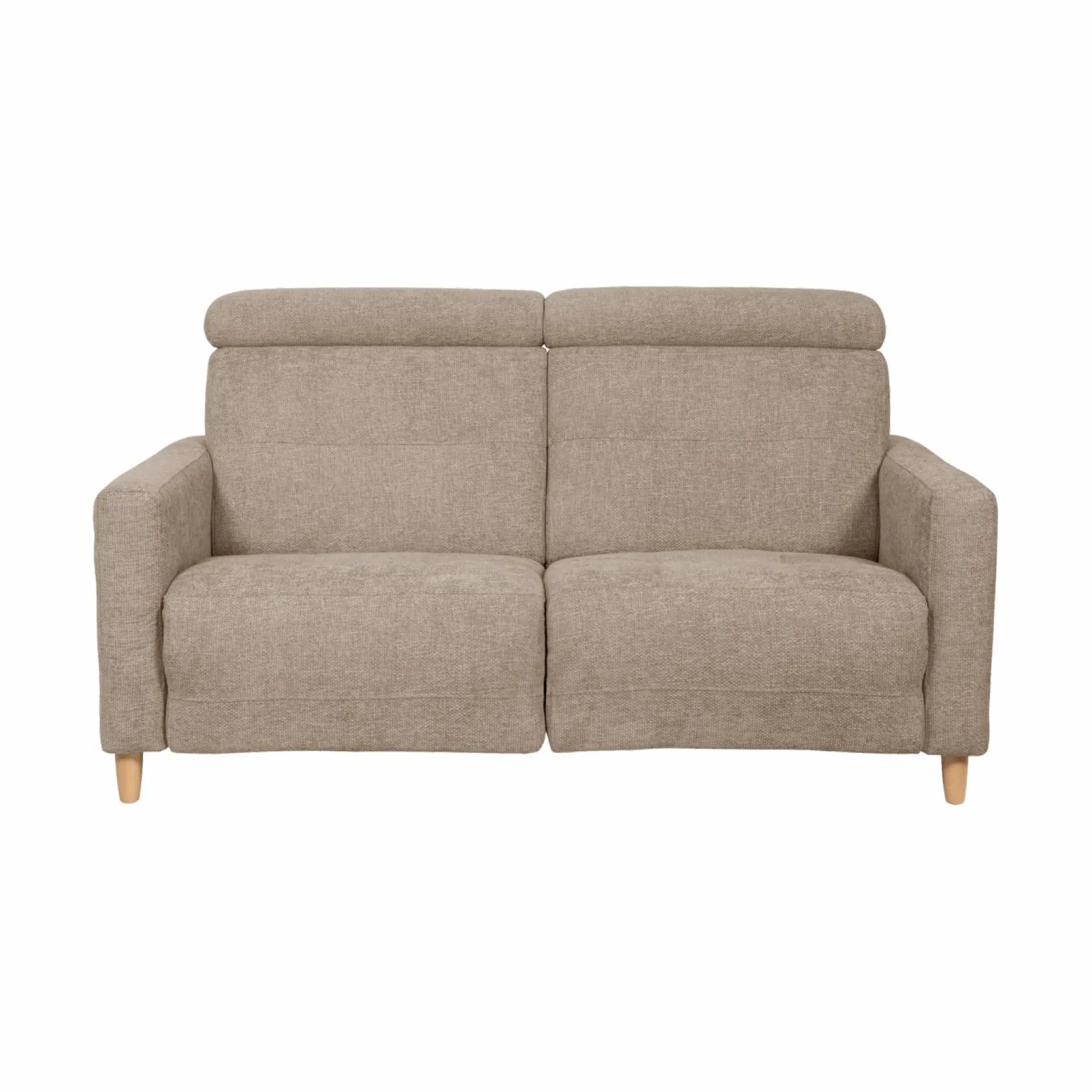 Canapés Relax>Camif Canapé relax électrique tissu Chambord - - 2 places Beige