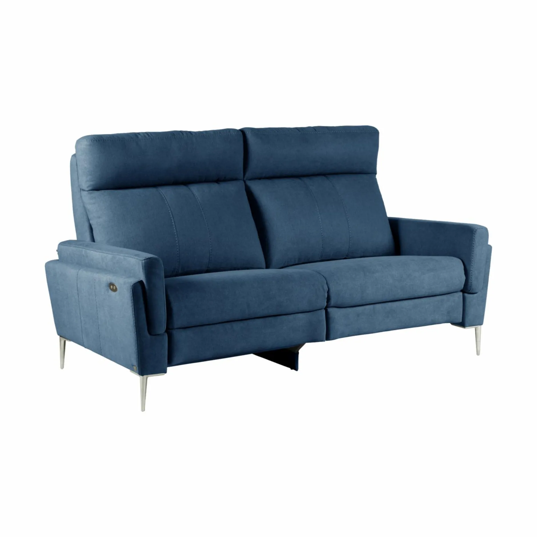 Canapés Relax>Camif Canapé relax électrique tissu Boston - - 3 places - relax à gauche Bleu Jean