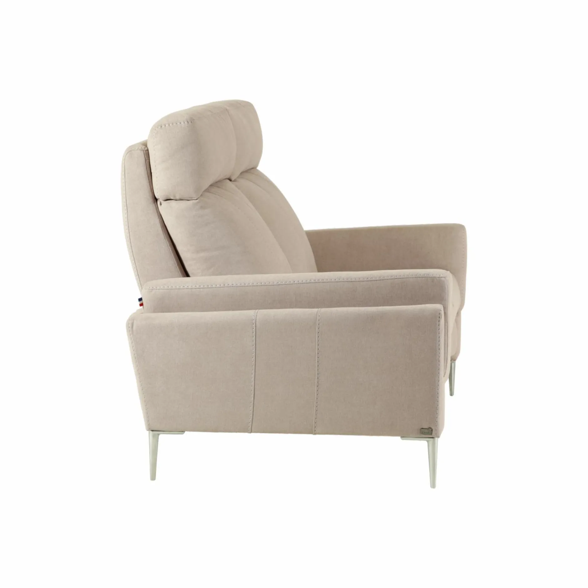 Canapés Relax>Camif Canapé relax électrique tissu Boston - - 2 places - relax à droite Naturel