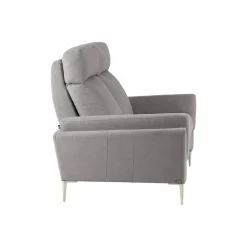 Canapés Relax></noscript>Camif Canapé relax électrique tissu Boston - - 2 places - relax à droite Gris Clair