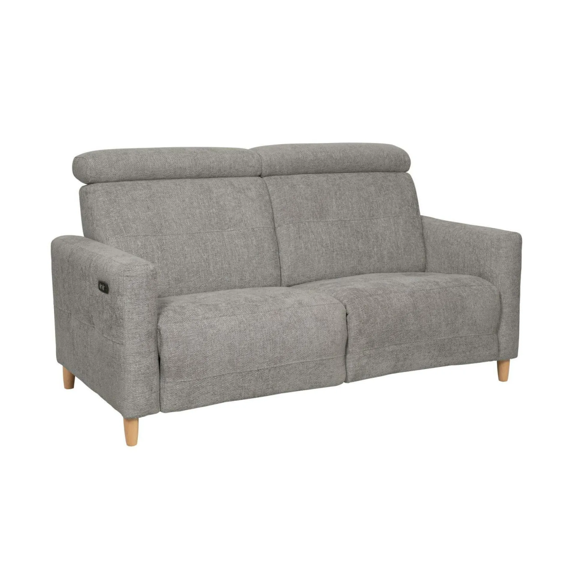 Canapés Relax>Camif Canapé relax électrique tissu Chambord - - Grand 2 places Gris