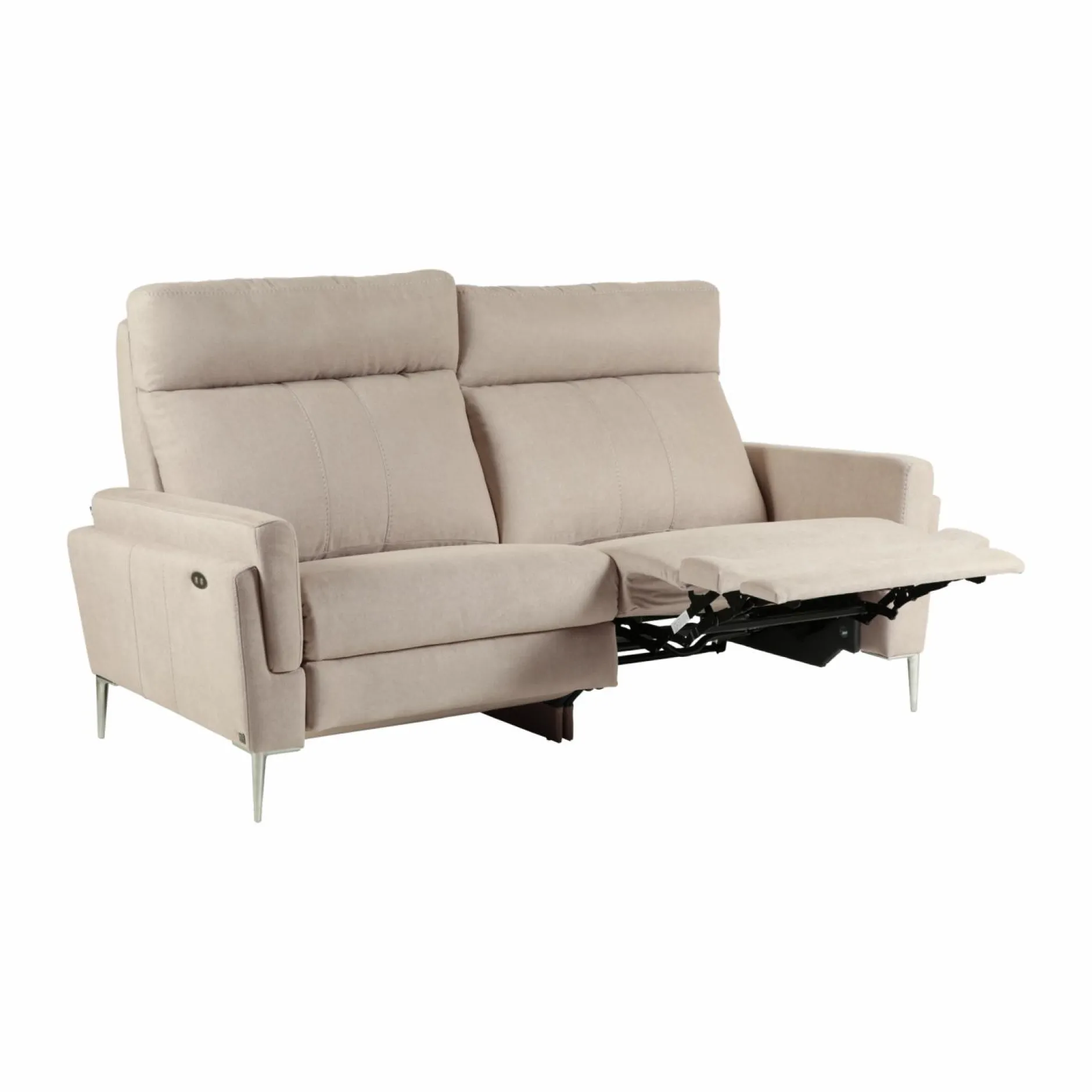 Canapés Relax>Camif Canapé relax électrique tissu Boston - - 3 places Naturel