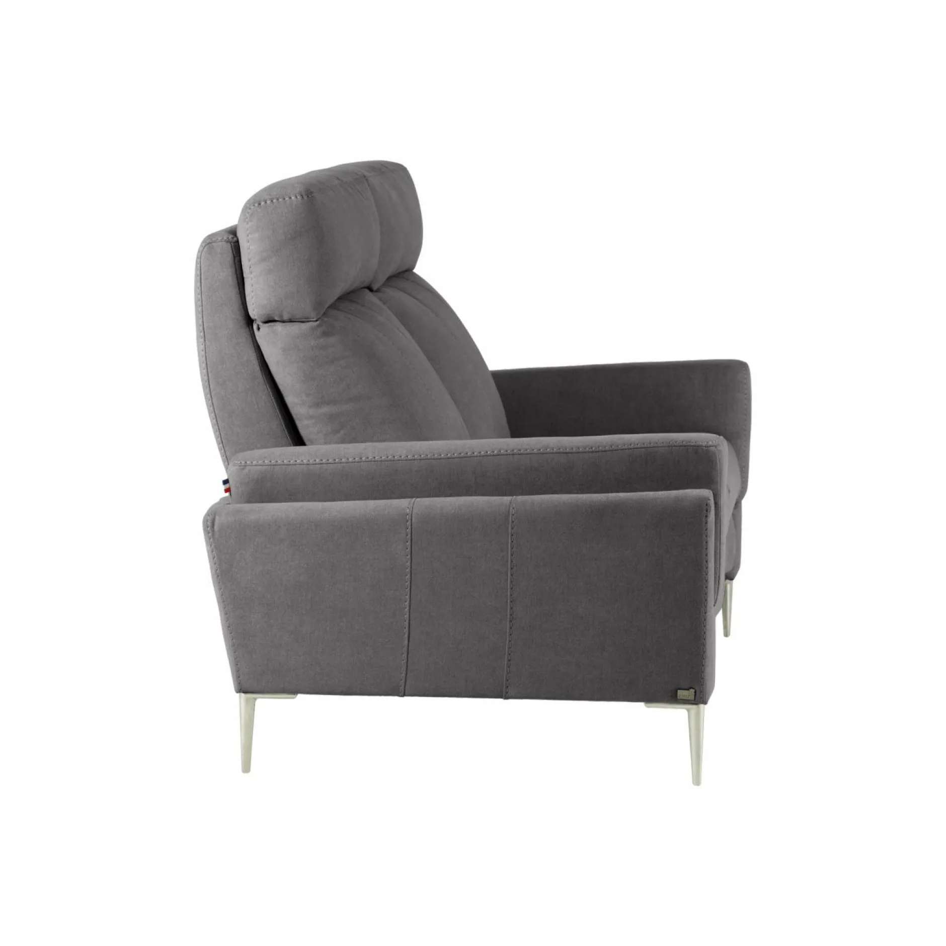 Canapés Relax>Camif Canapé relax électrique tissu Boston - - 2 places - relax à droite Ardoise