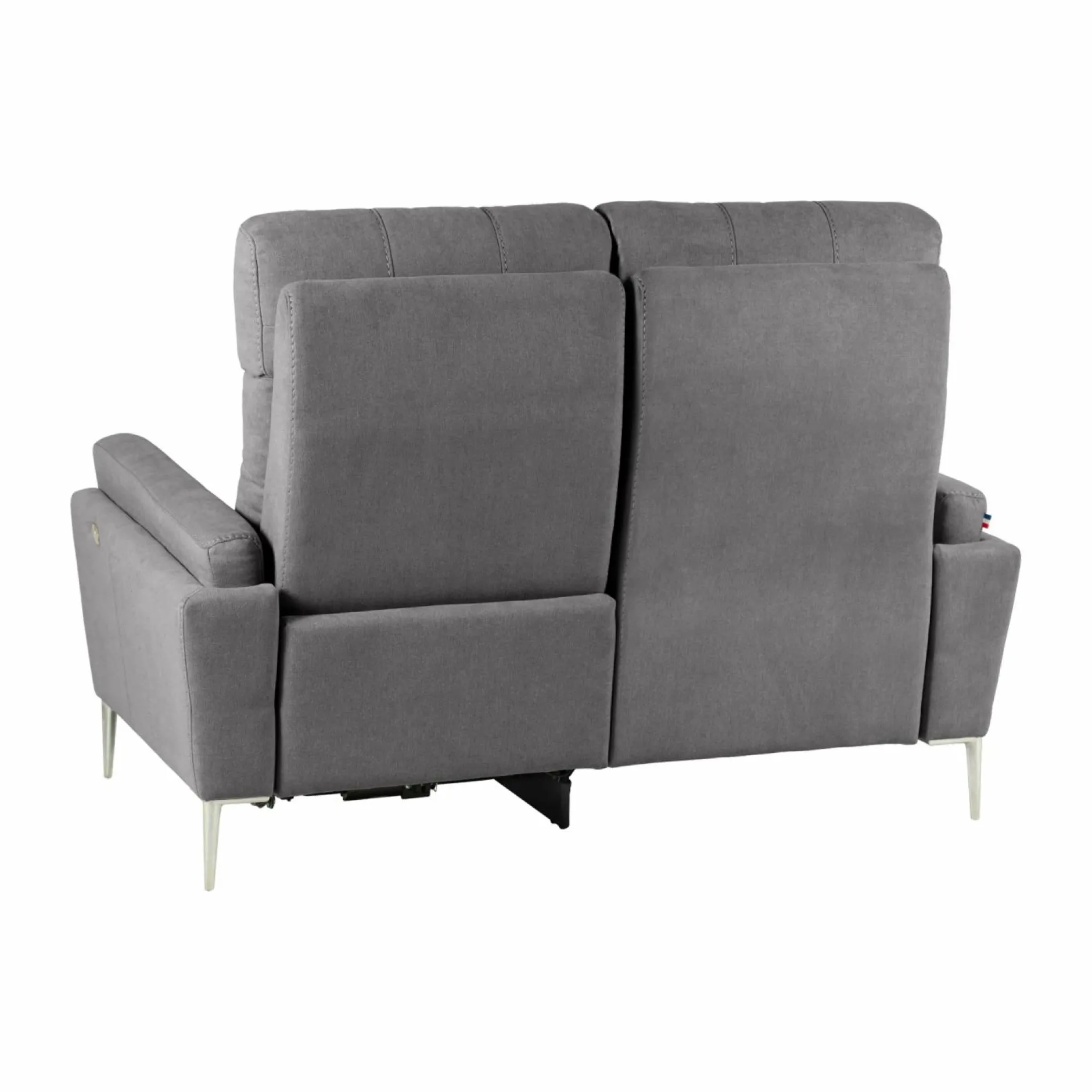 Canapés Relax>Camif Canapé relax électrique tissu Boston - - 2 places - relax à droite Ardoise