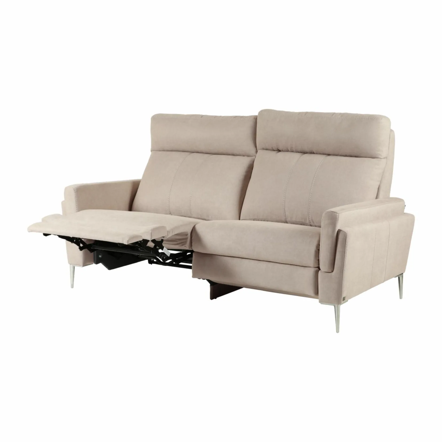 Canapés Relax>Camif Canapé relax électrique tissu Boston - - 3 places - relax à gauche Naturel