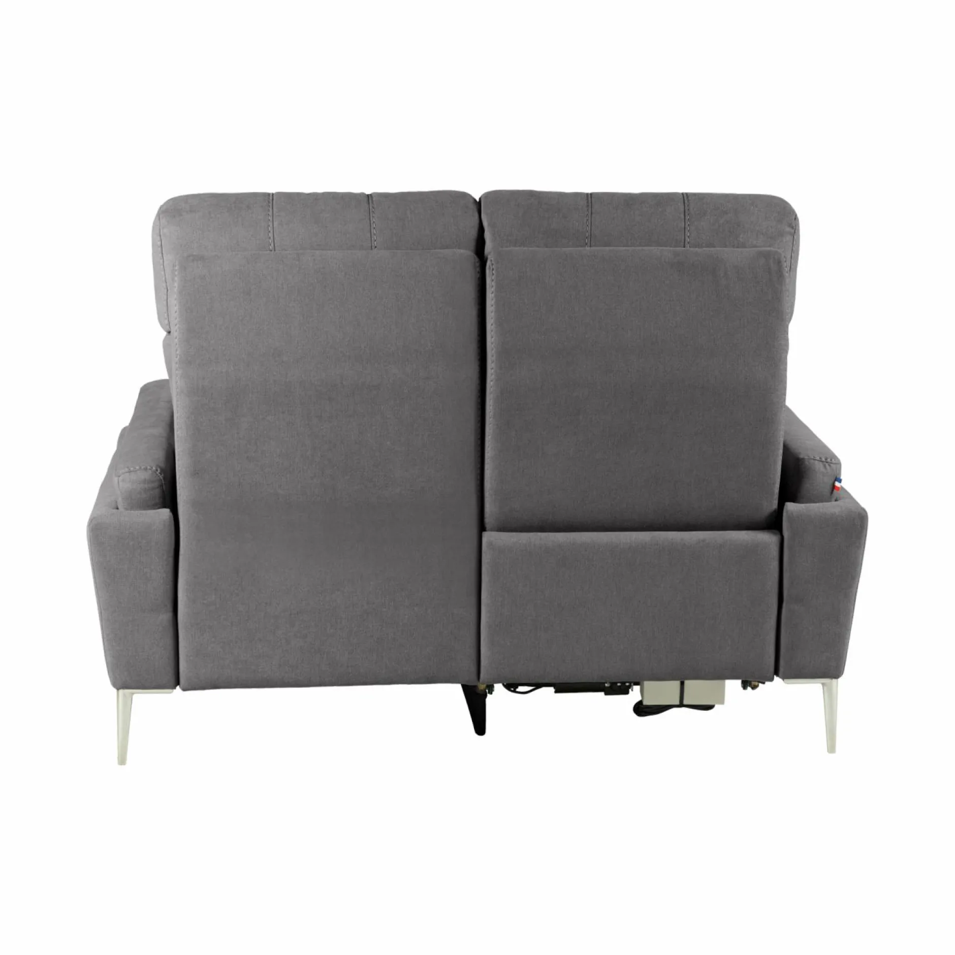 Canapés Relax>Camif Canapé relax électrique tissu Boston - - 2 places - relax à gauche Ardoise