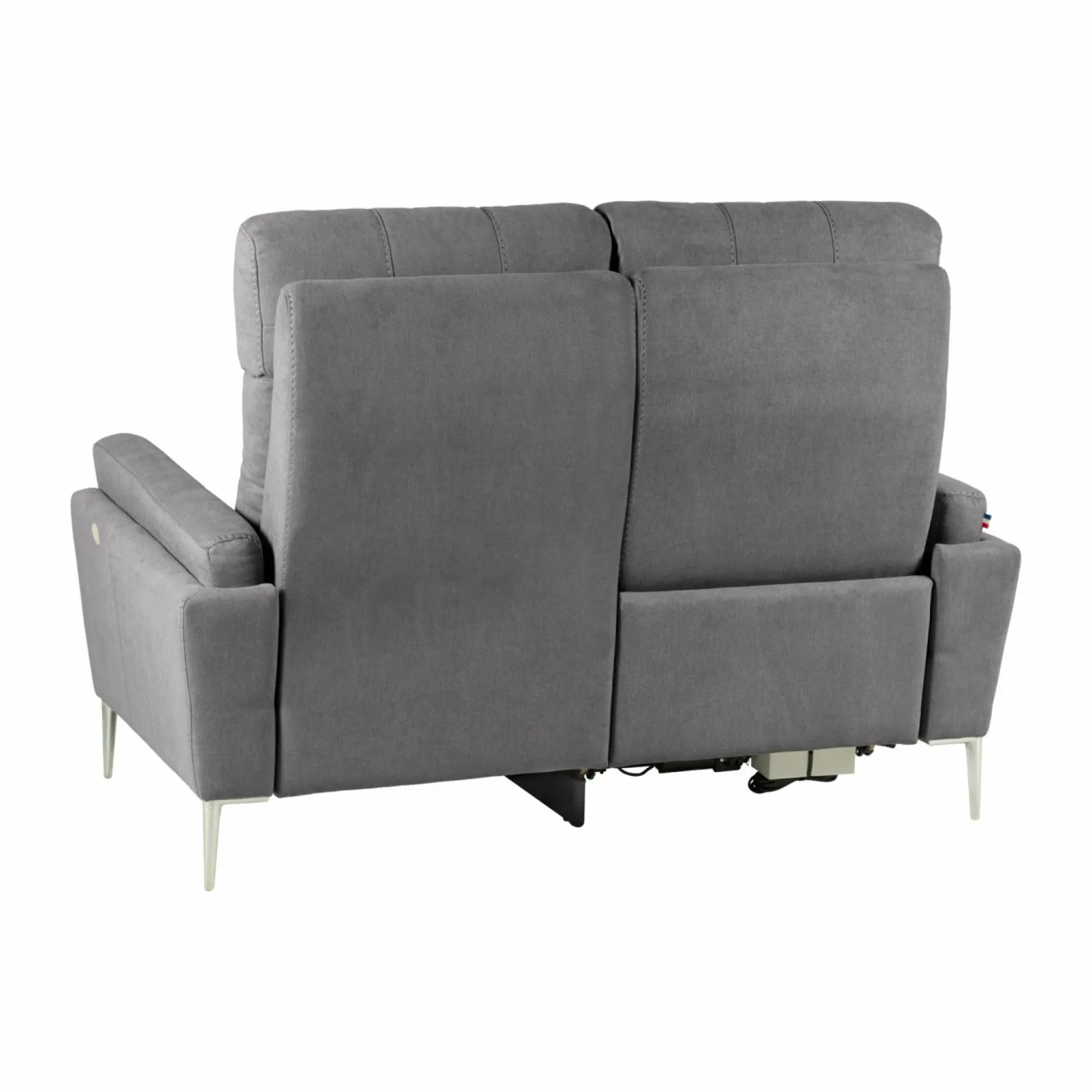 Canapés Relax>Camif Canapé relax électrique tissu Boston - - 2 places - relax à gauche Ardoise