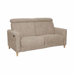 Canapés Relax>Camif Canapé relax électrique tissu Chambord - - 3 places Beige