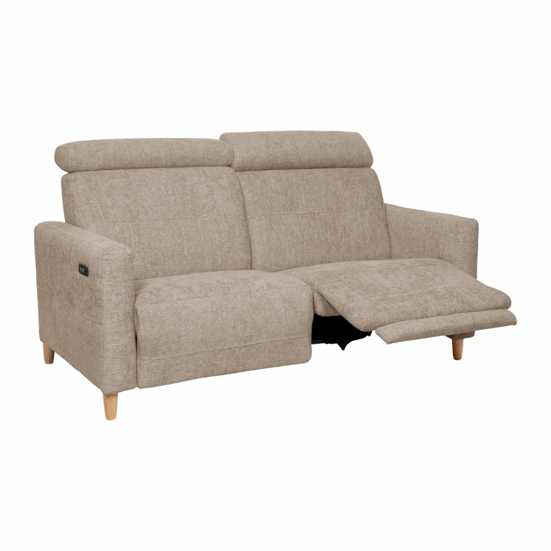 Canapés Relax>Camif Canapé relax électrique tissu Chambord - - 3 places Beige