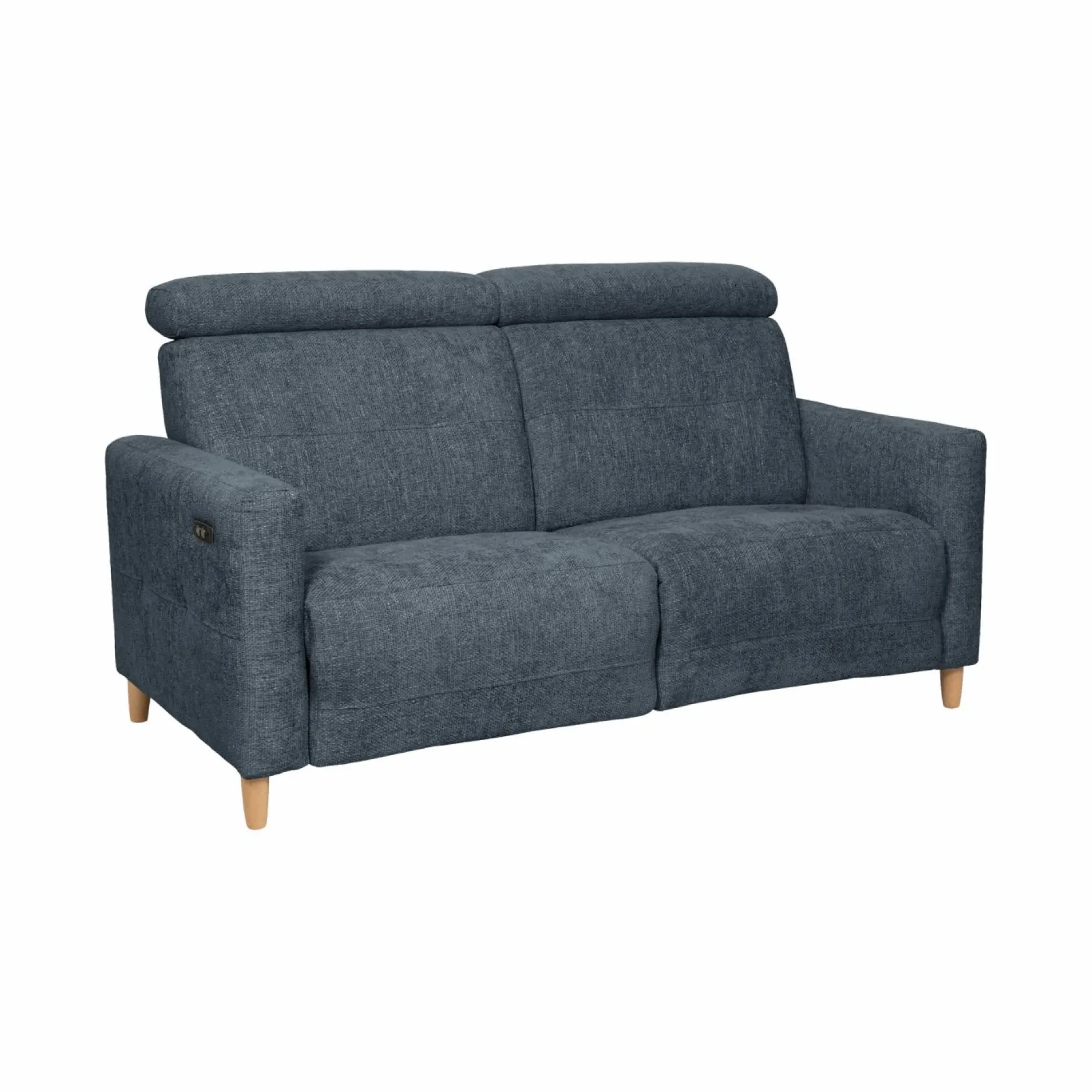 Canapés Relax>Camif Canapé relax électrique tissu Chambord - - Grand 2 places Bleu