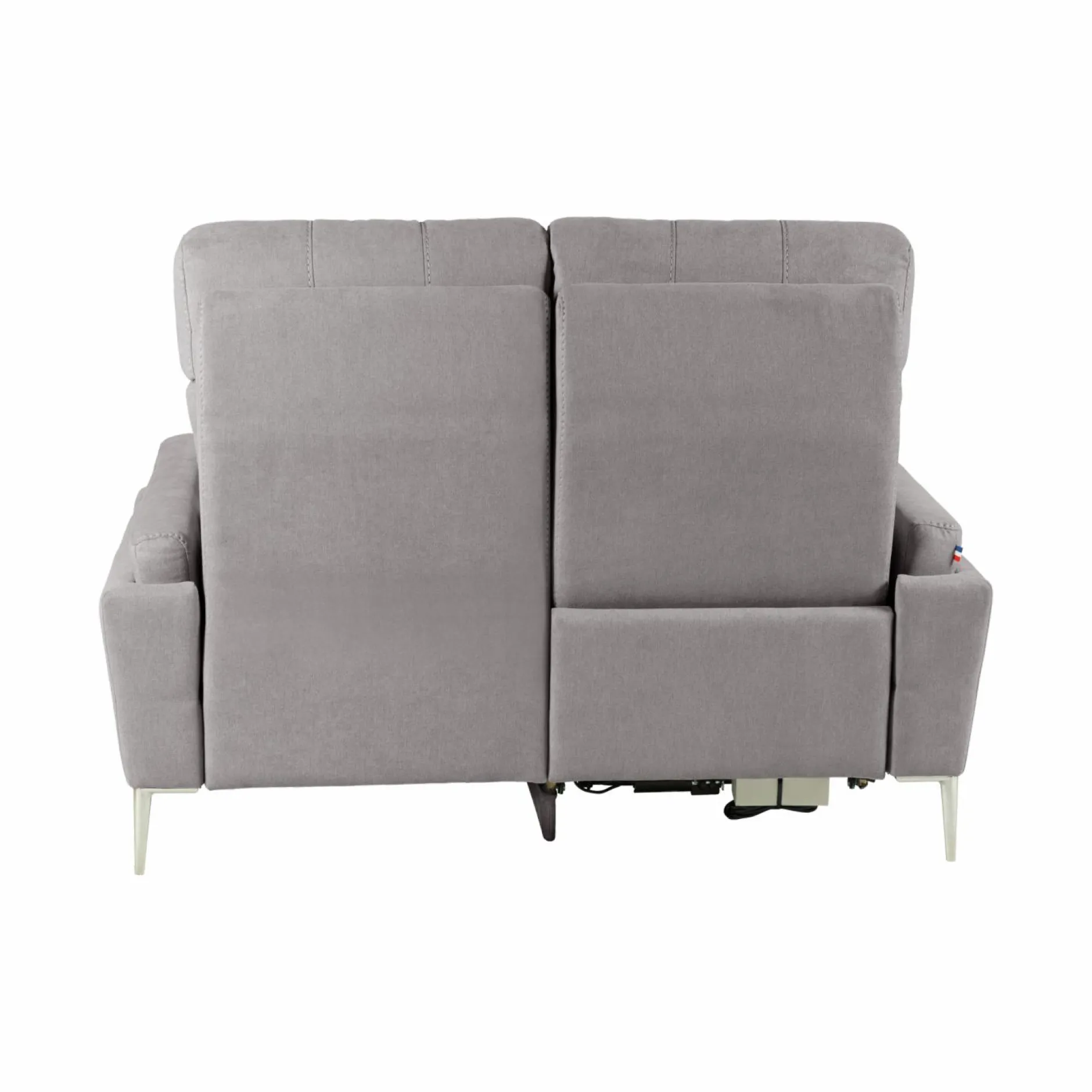 Canapés Relax>Camif Canapé relax électrique tissu Boston - - 2 places - relax à gauche Gris Clair