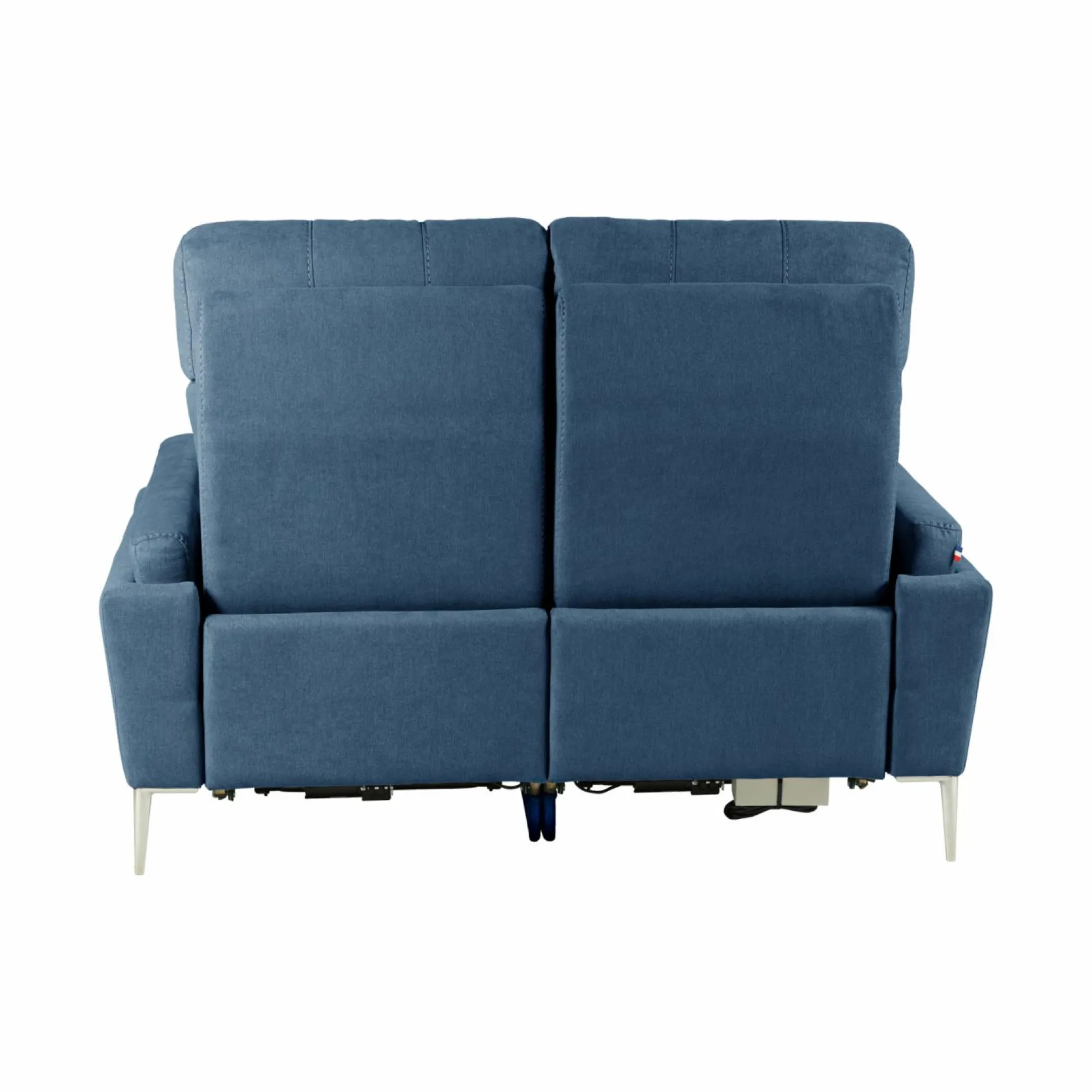 Canapés Relax>Camif Canapé relax électrique tissu Boston - - 2 places Bleu Jean