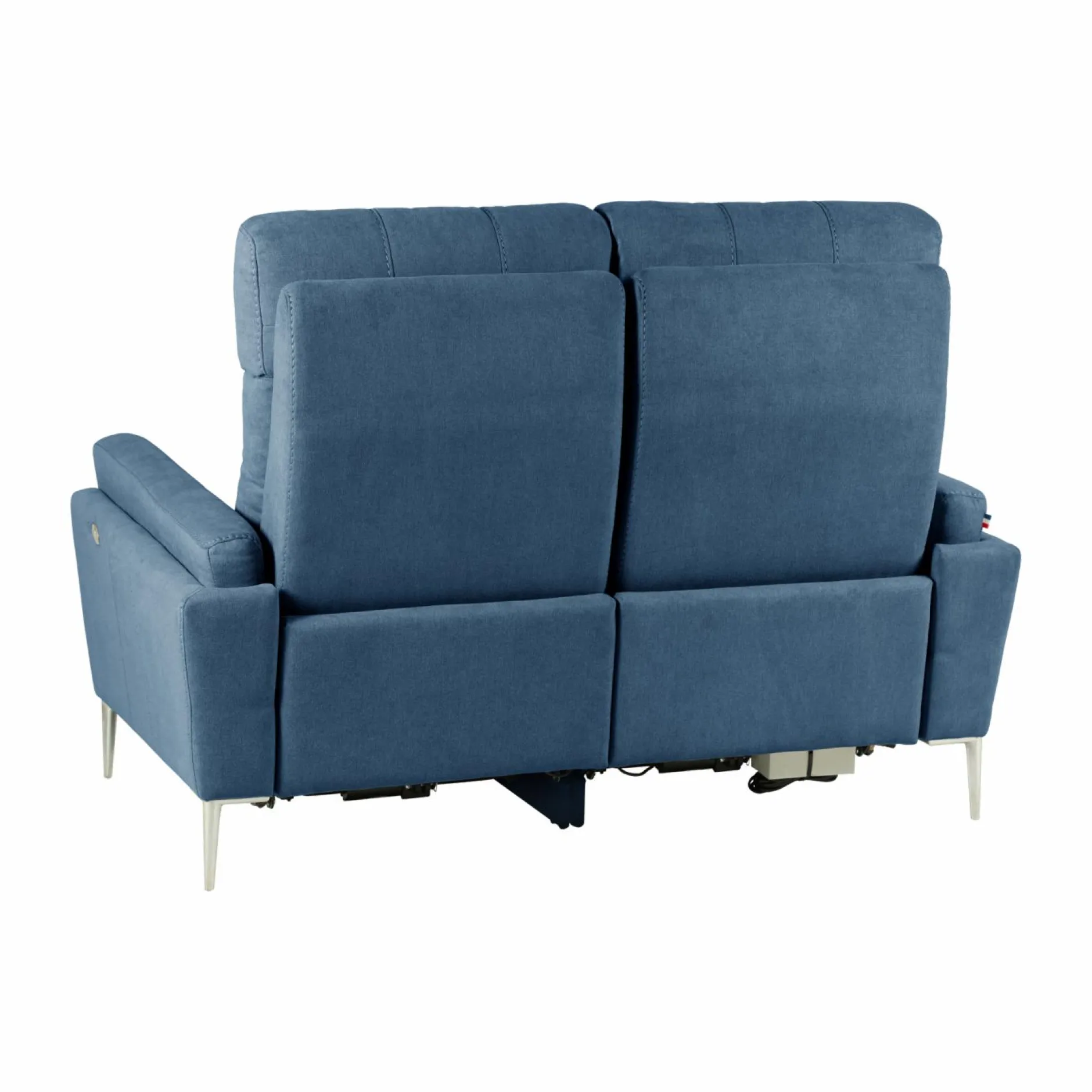 Canapés Relax>Camif Canapé relax électrique tissu Boston - - 2 places Bleu Jean