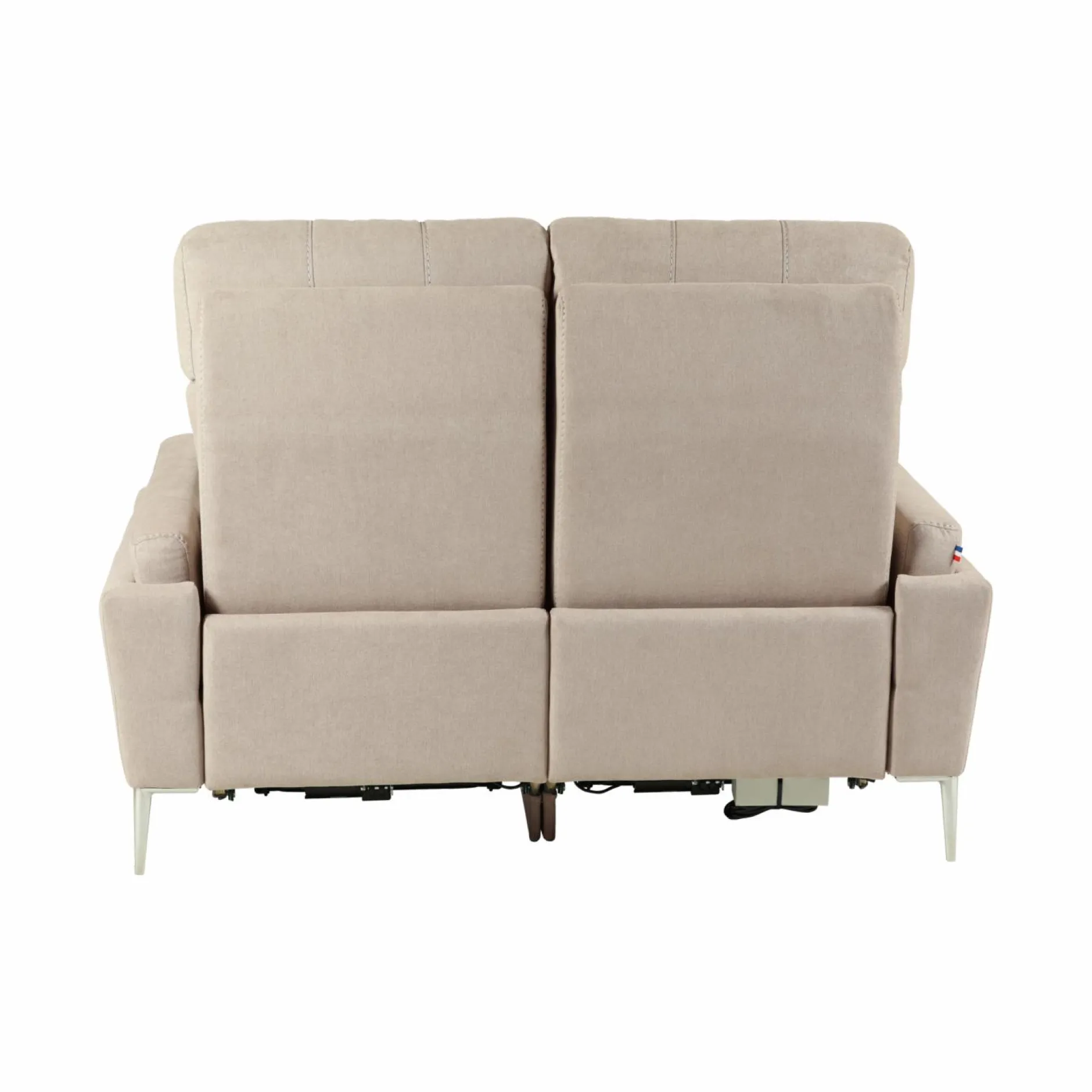 Canapés Relax>Camif Canapé relax électrique tissu Boston - - 2 places Naturel