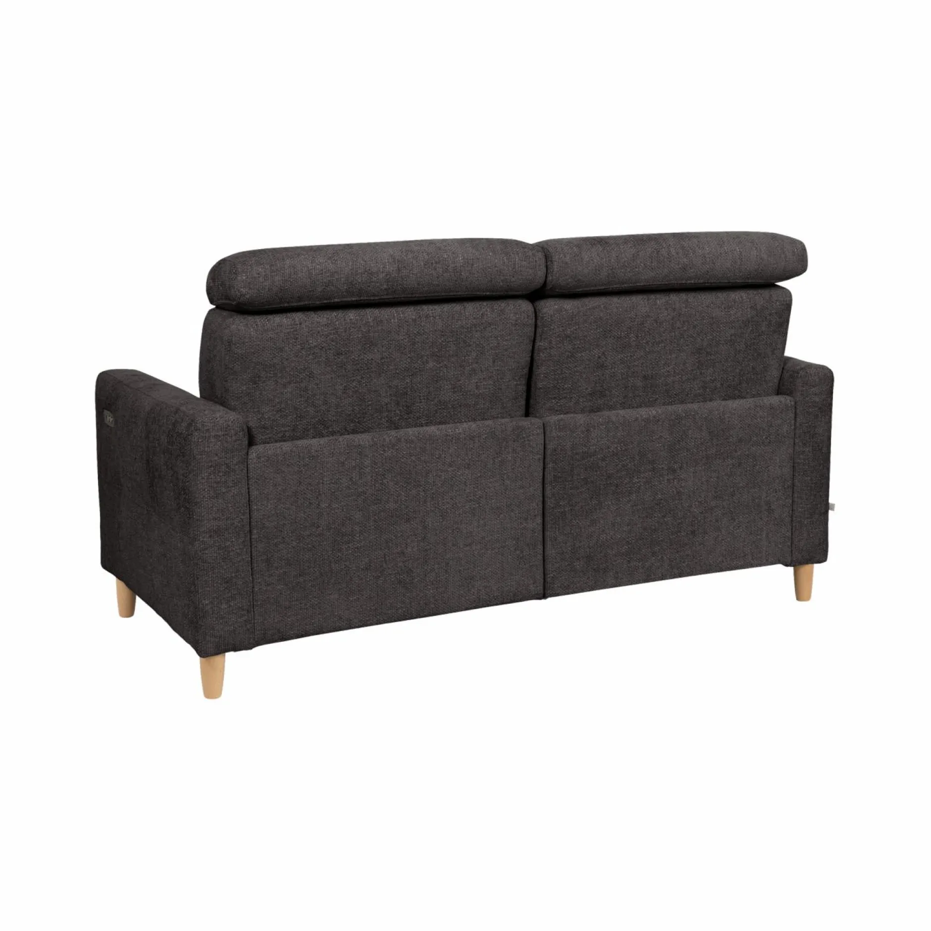 Canapés Relax>Camif Canapé relax électrique tissu Chambord - - Grand 2 places Noir