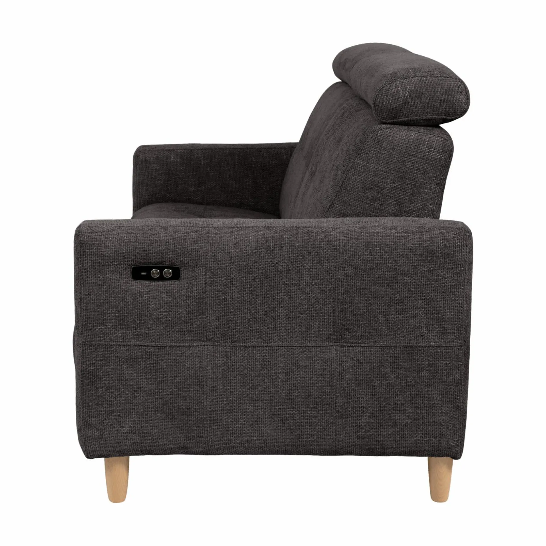 Canapés Relax>Camif Canapé relax électrique tissu Chambord - - 2 places Noir