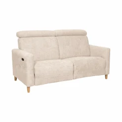 Canapés Relax>Camif Canapé relax électrique tissu Chambord - - 2 places Ivoire