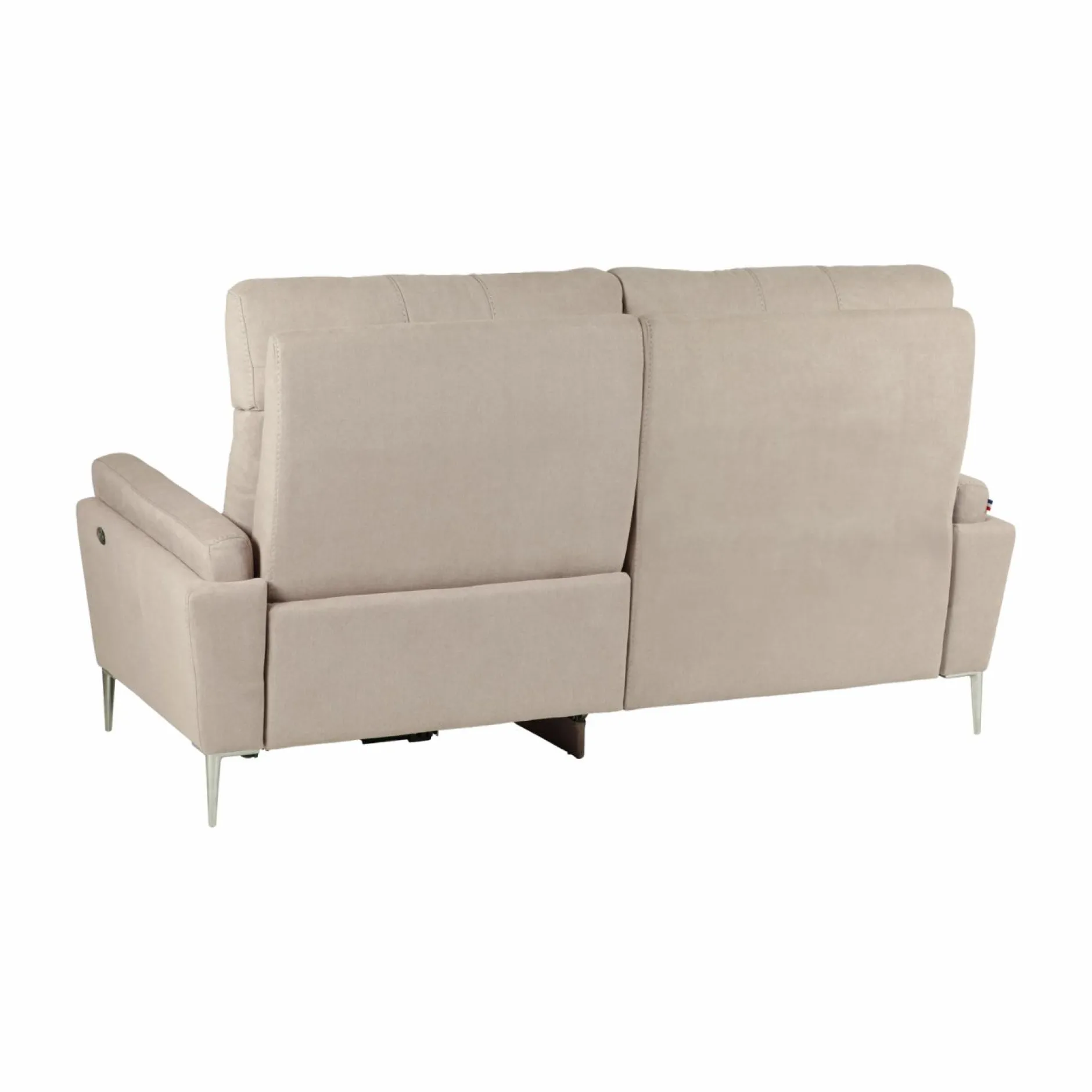 Canapés Relax>Camif Canapé relax électrique tissu Boston - - 3 places - relax à droite Naturel