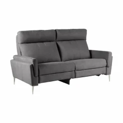 Canapés Relax>Camif Canapé relax électrique tissu Boston - - 3 places - relax à droite Ardoise