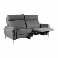 Canapés Relax></noscript>Camif Canapé relax électrique tissu Boston - - 3 places - relax à droite Ardoise