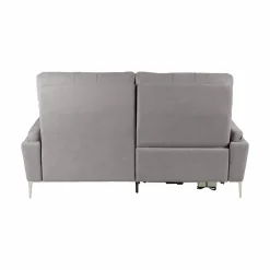 Canapés Relax></noscript>Camif Canapé relax électrique tissu Boston - - 3 places - relax à gauche Gris Clair