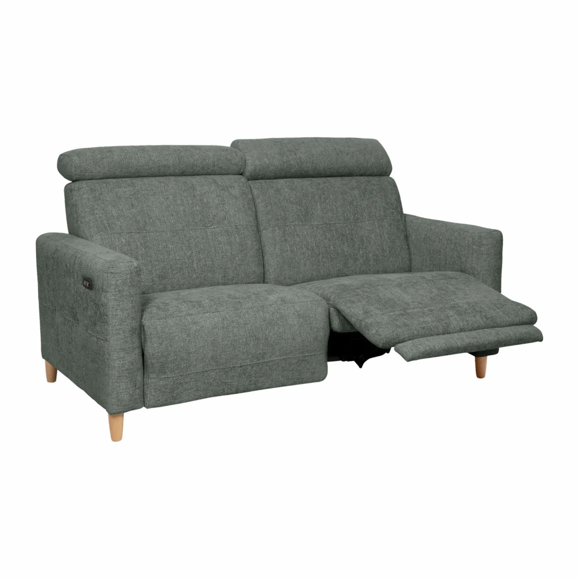 Canapés Relax>Camif Canapé relax électrique tissu Chambord - - Grand 2 places Lierre