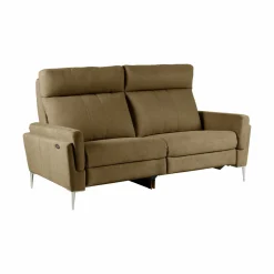 Canapés Relax>Camif Canapé relax électrique tissu Boston - - 3 places Kaki