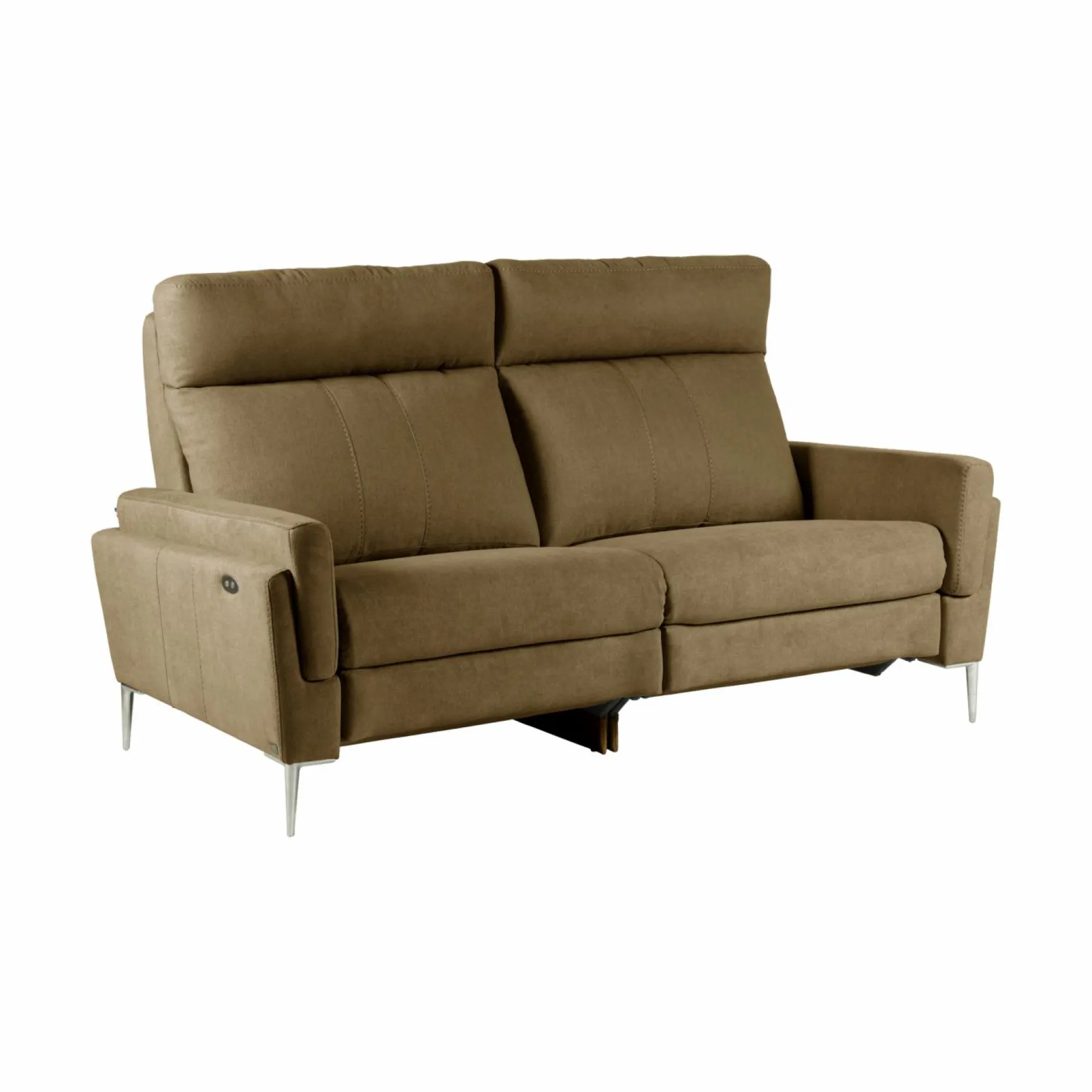 Canapés Relax>Camif Canapé relax électrique tissu Boston - - 3 places Kaki