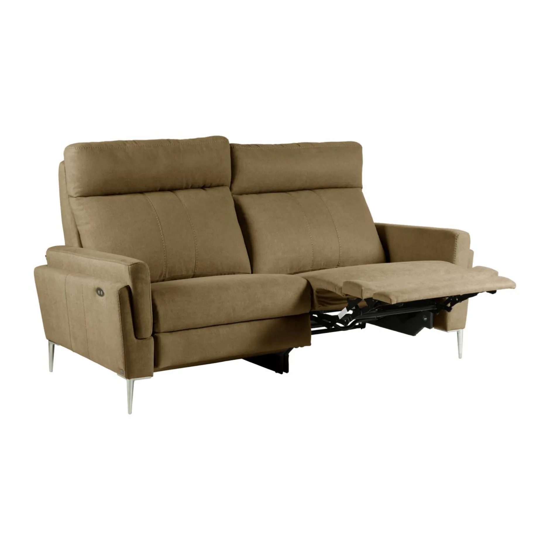 Canapés Relax>Camif Canapé relax électrique tissu Boston - - 3 places Kaki