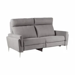 Canapés Relax>Camif Canapé relax électrique tissu Boston - - 3 places - relax à droite Gris Clair