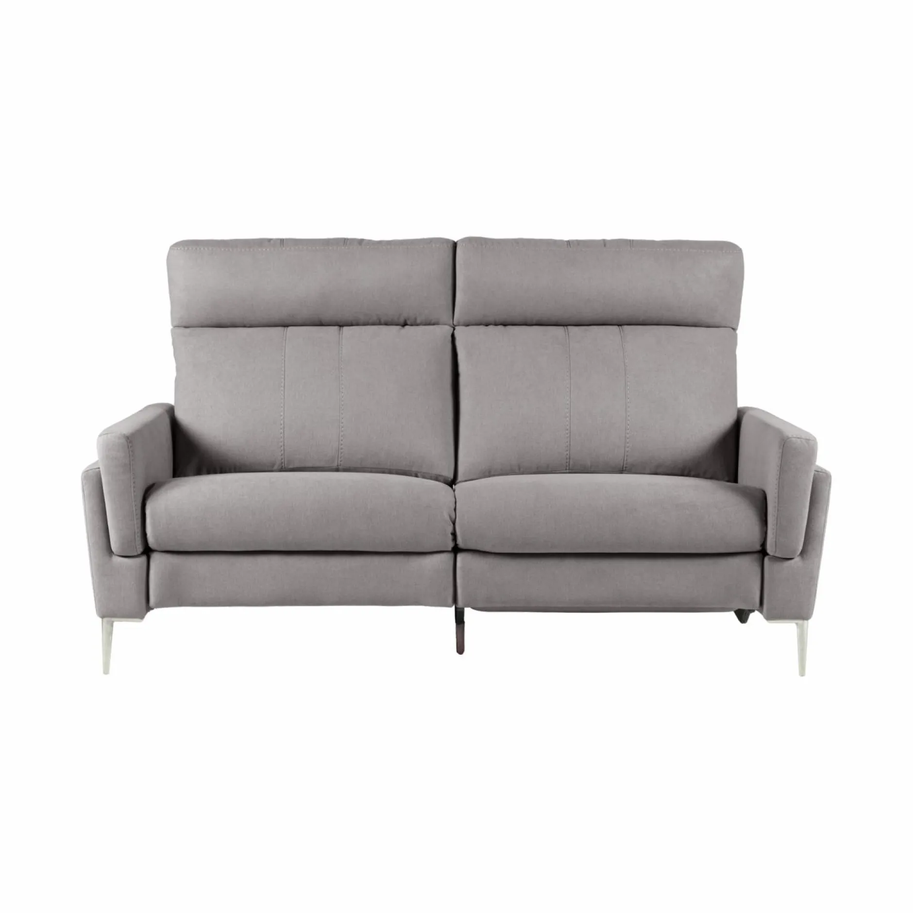 Canapés Relax>Camif Canapé relax électrique tissu Boston - - 3 places - relax à droite Gris Clair