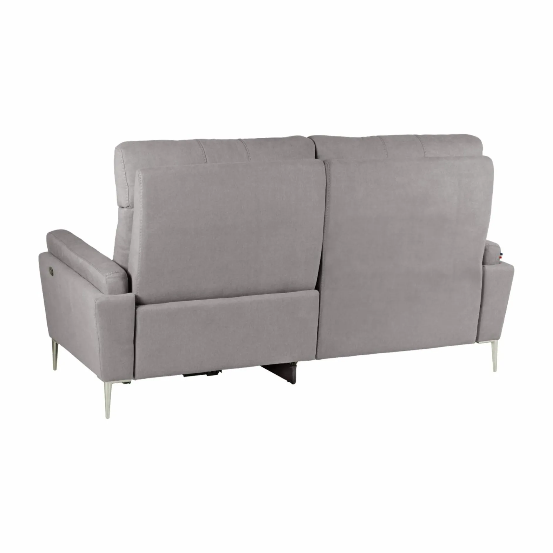 Canapés Relax>Camif Canapé relax électrique tissu Boston - - 3 places - relax à droite Gris Clair