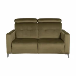 Canapés Relax></noscript>Camif Canapé relax électrique velours Cheverny - - 2 places Vert Kaki