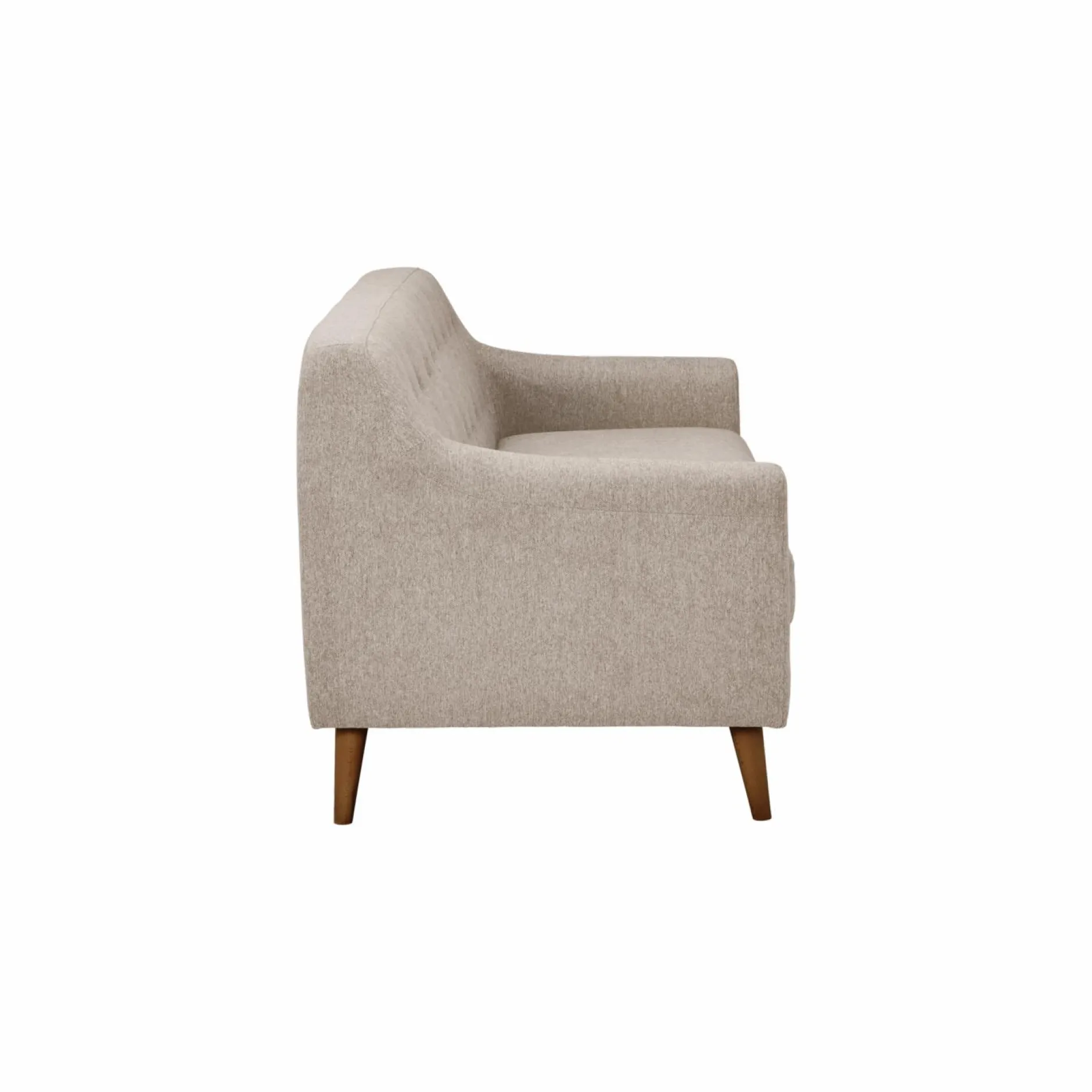 Canapés Droits|Canapés Fixes>Camif Canapé tissu Agathe - - 3 places Crème