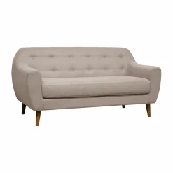 Canapés Droits|Canapés Fixes>Camif Canapé tissu Agathe - - 2 places Crème