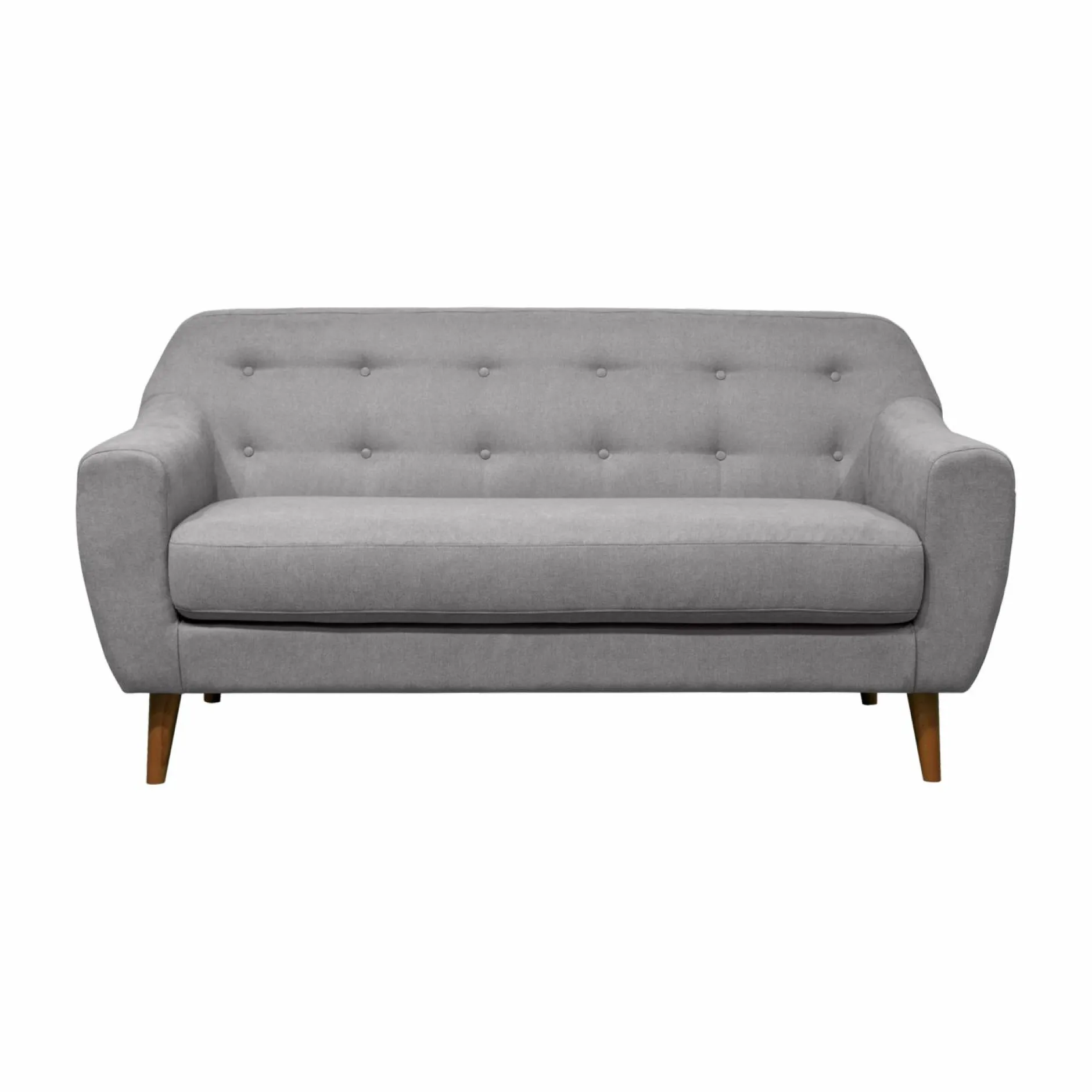 Canapés Droits|Canapés Fixes>Camif Canapé tissu Agathe - - 2 places Gris Clair