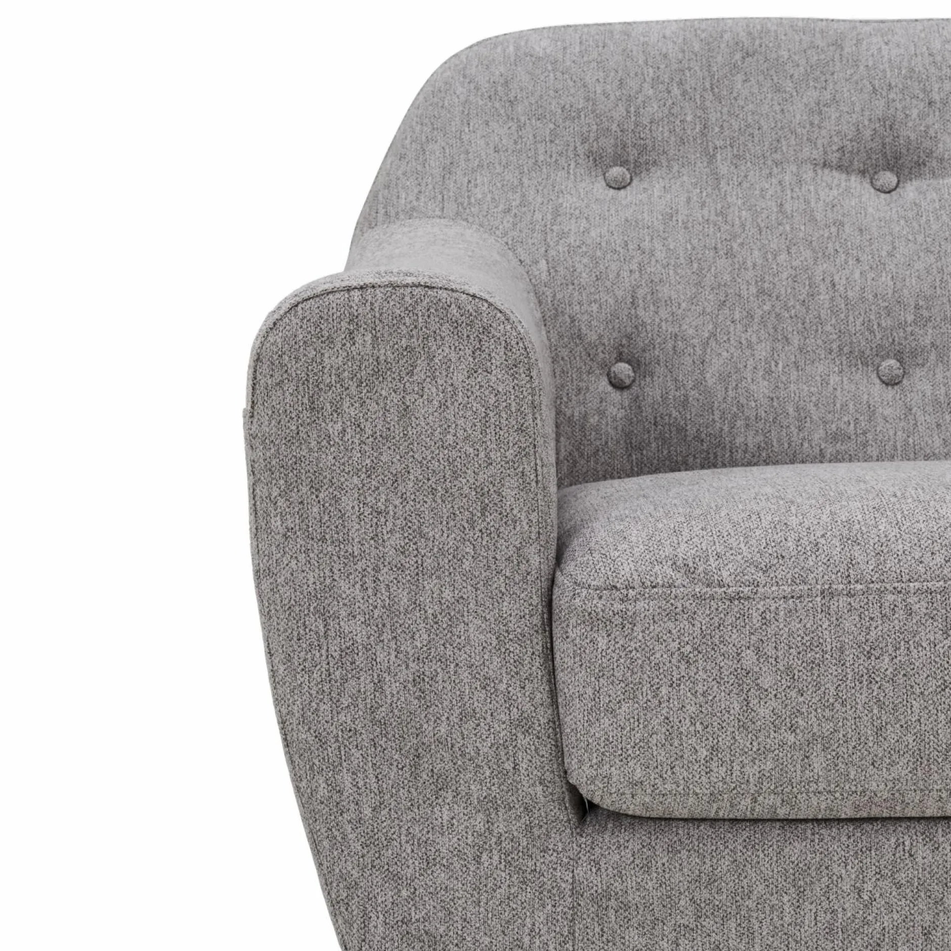 Canapés Droits|Canapés Fixes>Camif Canapé tissu Agathe - - 2 places Gris Clair