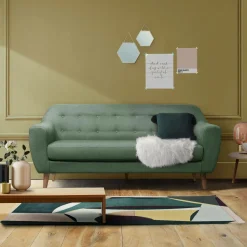 Canapés Fixes>Camif Canapé tissu Agathe - - 2 places Menthe