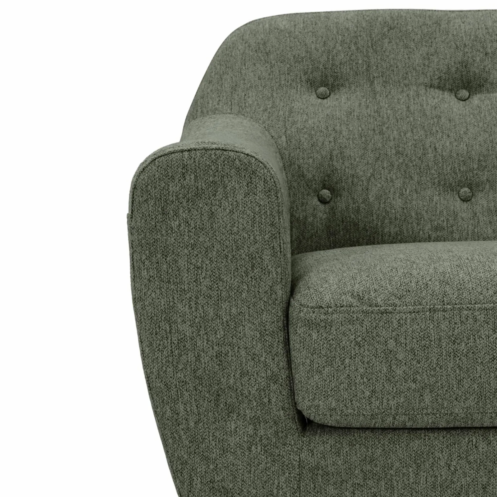 Canapés Droits|Canapés Fixes>Camif Canapé tissu Agathe - - 3 places Vert Mousse