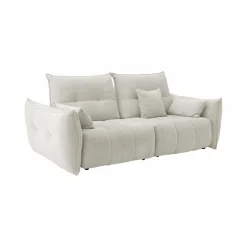 Canapés Fixes>Camif Canapé tissu avance-recule Sacha - - 3 places Ecru